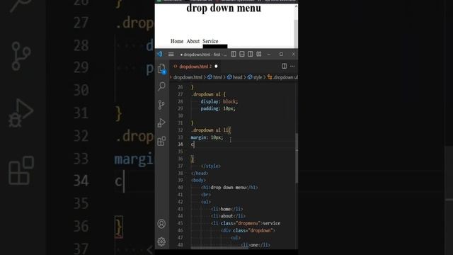 drop down menu html and CSS смотреть онлайн