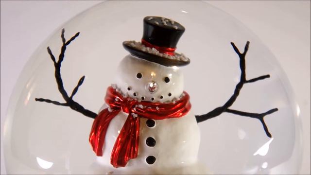 Музыкальный стеклянный шар автоснег Снеговик смотреть онлайн