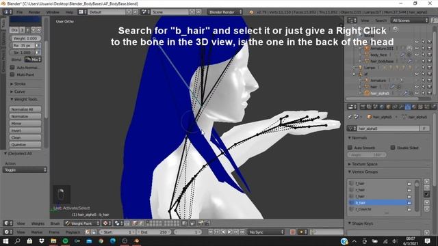 Sims 2 Mesh Tutorial | Smooth Hair Bone Assignments In Blender смотреть онлайн