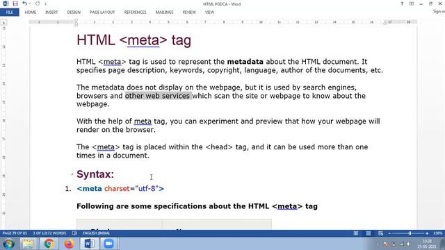 25 MAY 2021 HTML META TAG смотреть онлайн