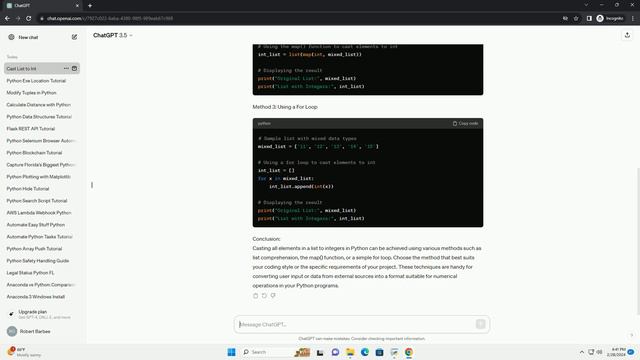 cast all elements in list to int python смотреть онлайн