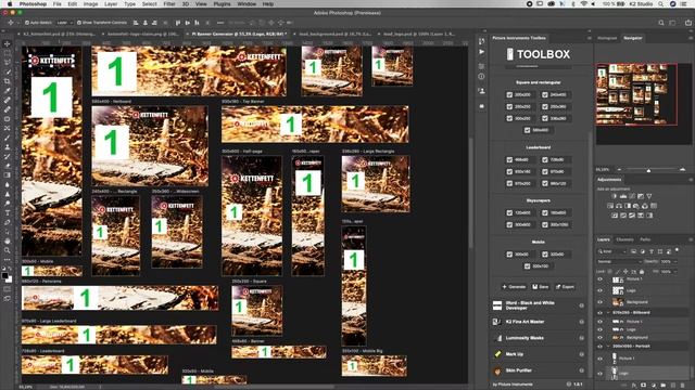 The 20 most important banner formats with just one click in Photoshop - Banner Generator смотреть онлайн