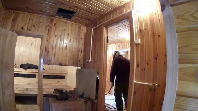 ТаймЛапс демонтаж банной печи Зелёный Мыс. смотреть онлайн