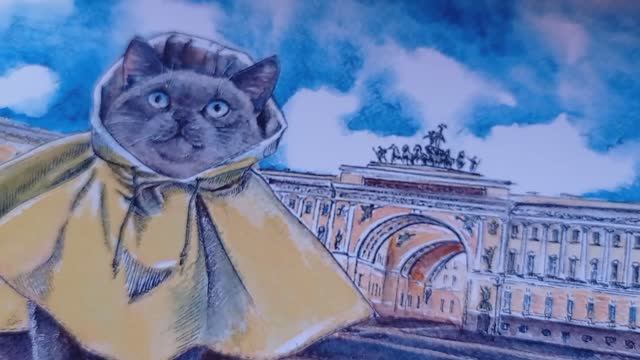 Питерские котики | Обзор открыток из северной столицы смотреть онлайн