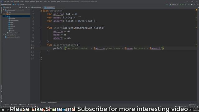 #33 OOP concept how to create class and object in Kotlin смотреть онлайн