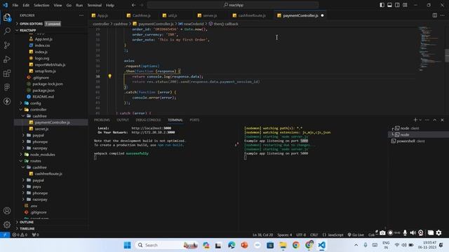 Cashfree Payment Gateway Integration in Nodejs and Reactjs | Javascript | Hindi | Step-by-Step Guid смотреть онлайн