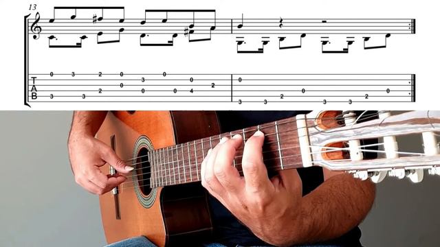 Lambada By Kaoma | Classical Guitar Tutorial + Sheet And Tab | Fingerstyle