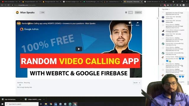 Random Video Calling app using WEBRTC (DEMO) + Answers to your questions - Mian Speaks смотреть онлайн
