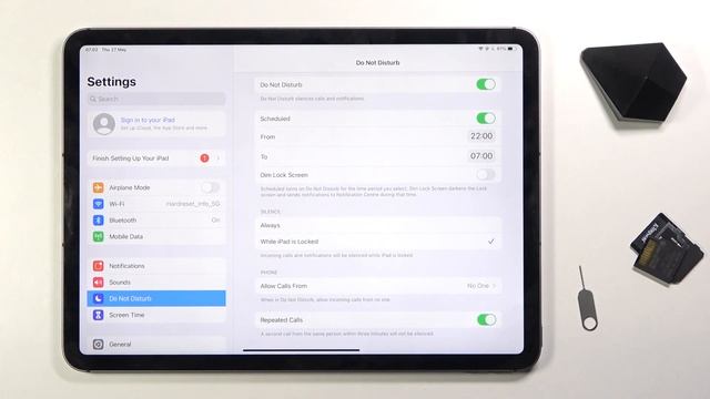 How to Use Do Not Disturb Mode in iPad Pro 11 - Silent Mode Activation смотреть онлайн