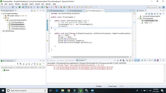 Exception Tutorial 6 # Java exception handling throws keyword with example#JavaTCoding смотреть онлайн