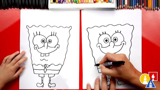 How To Draw SpongeBob SquarePants смотреть онлайн