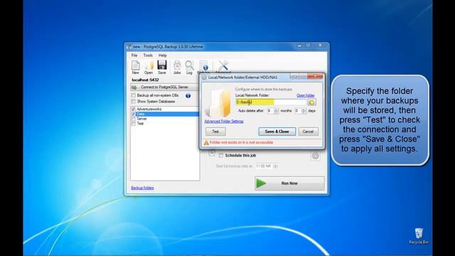 How to backup PostgreSQL to Local/Network Folder in 2 minutes смотреть онлайн