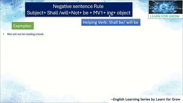 Future continuous Tense :Definition Rules & Sentence Structure | Learn for Grow | Concept-24 смотреть онлайн