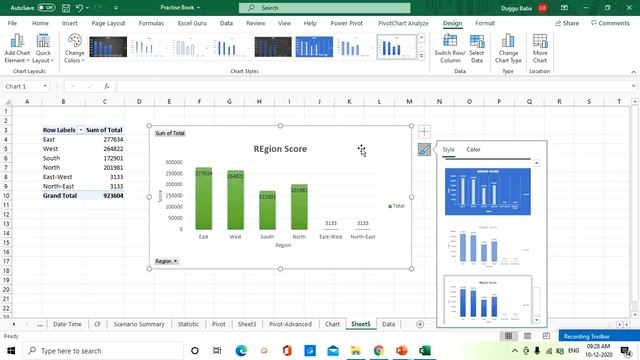 Excel in Hindi 20: Excel Chart Basics (Column, Bar, Pie, LIne, Scatter) смотреть онлайн