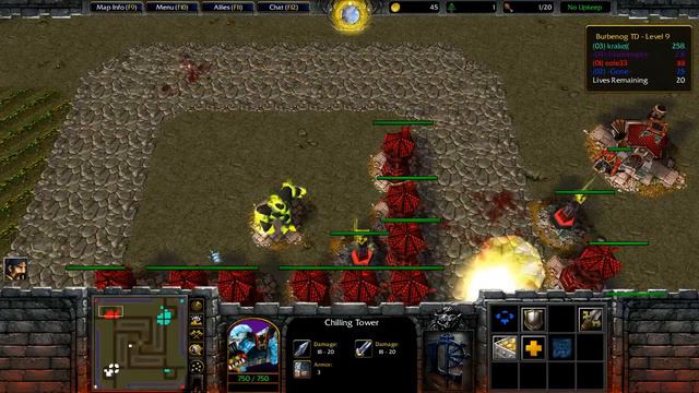Warcraft 3 TFT Online - Burbenog TD #2 смотреть онлайн