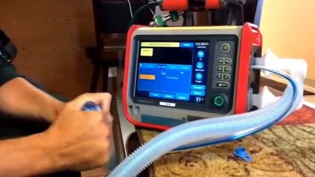 Hamilton Ventilator Circuit Set Up
