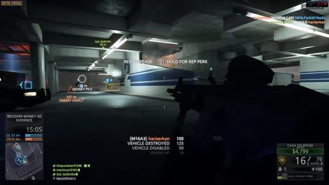 Battlefield Hardline BETA TEST High settings 7870XT I5 3330. смотреть онлайн