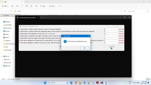 Creating an Online Exam with Python and Tkinter смотреть онлайн