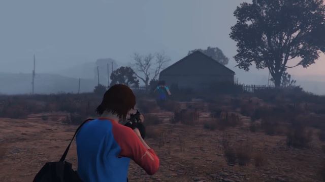 Fighting HEROBRINE In GTA!? (Playing MINECRAFT In GTA 5 ...) - GTA 5 Mods Funny Gameplay смотреть онлайн