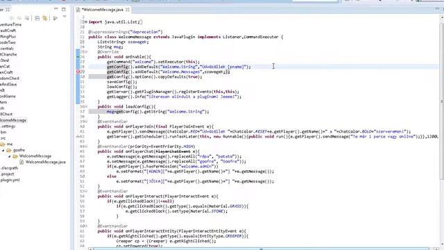 Bukkit plugin készítés tutorial 07 Folyamatok смотреть онлайн