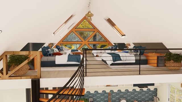 A-Frame Cabin House Design - Shipping Container House смотреть онлайн