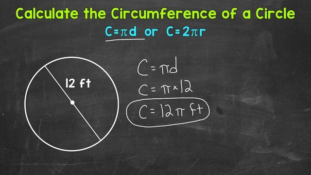 Calculating the Circumference of a Circle Given the Diameter | Math with Mr. J смотреть онлайн