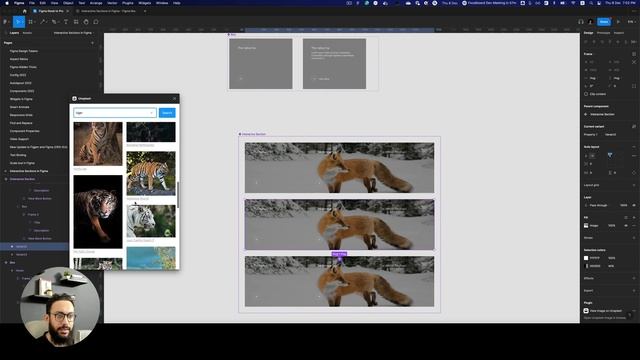 Animating sections on hover in Figma смотреть онлайн