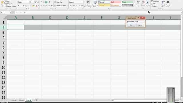 How to easily change row height in Microsoft Excel 2013 смотреть онлайн