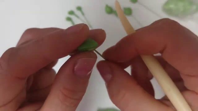 Как лепить бутон орхидеи из холодного фарфора. Подробный Мастер Класс. смотреть онлайн