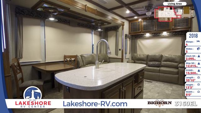 2018 Heartland Bighorn 3160EL Fifth Wheel RV For Sale Lakeshore RV Center смотреть онлайн