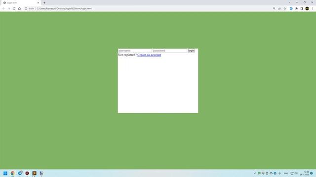 HTML CSS daan foydalanib login form yaratish смотреть онлайн