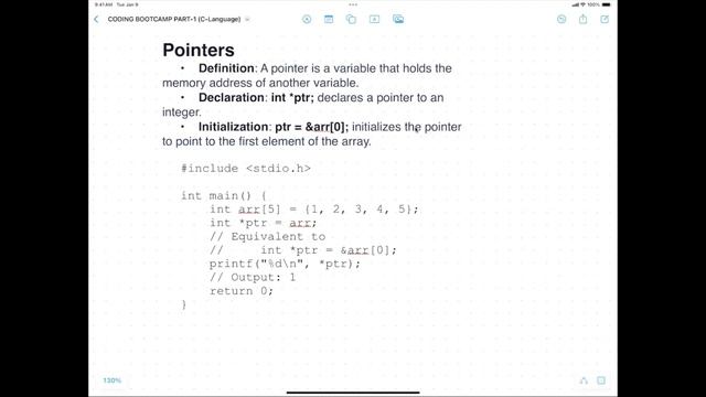 Coding Bootcamp: Deep Dive into C Programming Foundations: Arrays, Strings, Pointers, and Structure смотреть онлайн