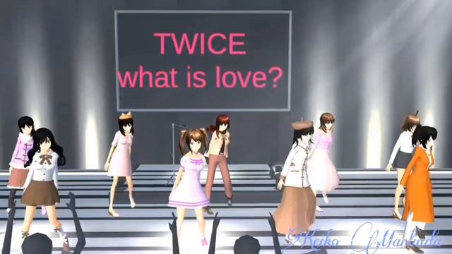 TWICE What is Love? M/V Versi Sakura school Simulator смотреть онлайн