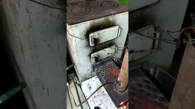 Печь на отработке после доработки. смотреть онлайн