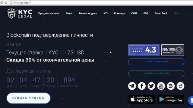 ICO KYC Legal- система верификации личности на Blockchain смотреть онлайн