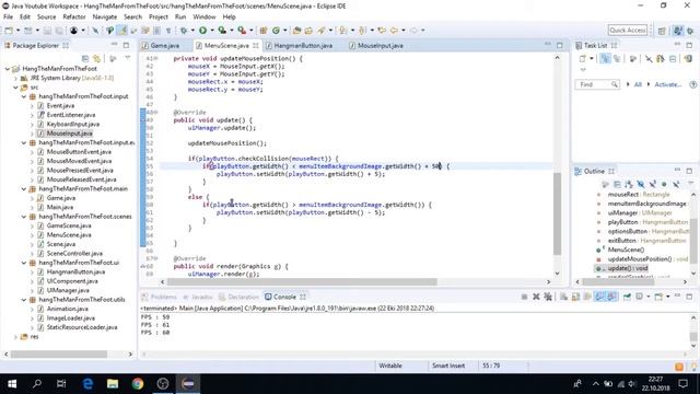 Java Game Programming - HangMan Part-8 смотреть онлайн