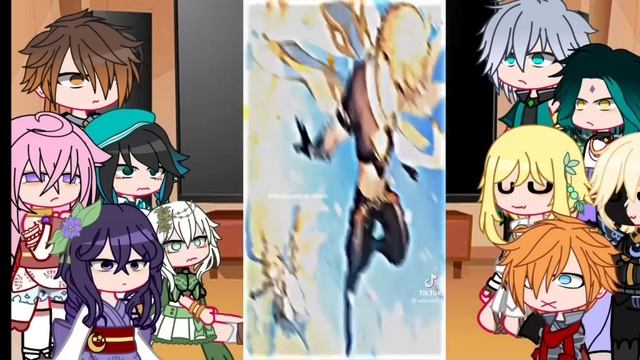Archons and some characters react to Traveler || Male MC || Genshin Impact || Gacha Neon || смотреть онлайн