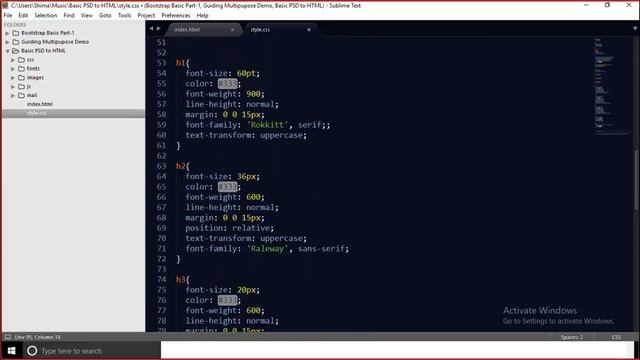 Live class || PSD to HTML with Bootstrap Part 1 || Live Bootstrap tutorial part 2 смотреть онлайн