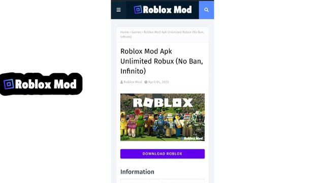roblox mod apk download with (No Ban, Infinito Robux) смотреть онлайн
