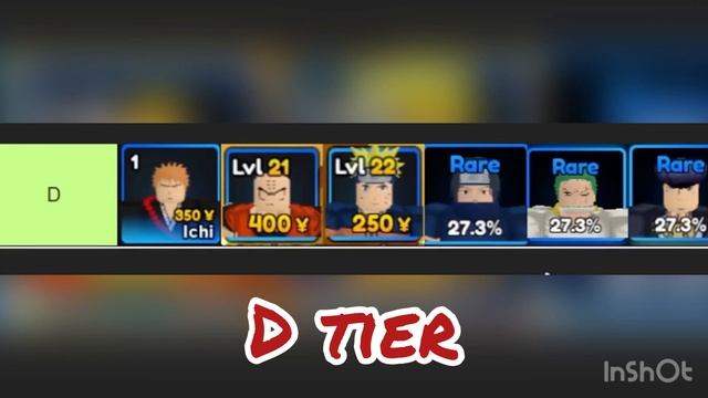 Anime Adventures Tier List | Roblox Anime Adventures смотреть онлайн