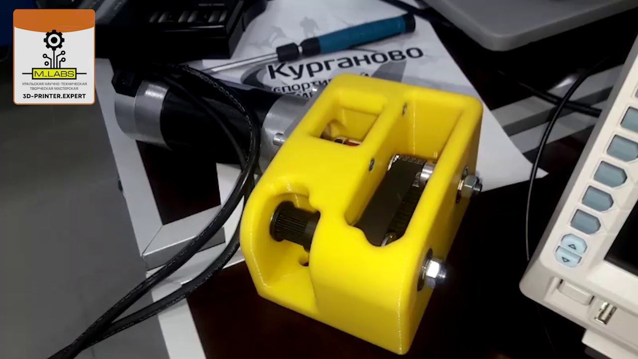 Работа редуктора 3D-принтера Uralmax x1500 смотреть онлайн