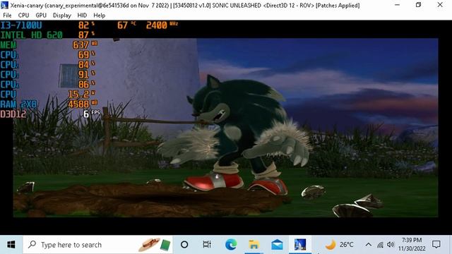 Sonic Unleashed -Xenia[XBOX 360 Emulator] - Core i3 7100U | INTEL HD 620 смотреть онлайн