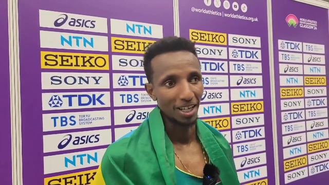 post -race interview with Solomon Barega смотреть онлайн