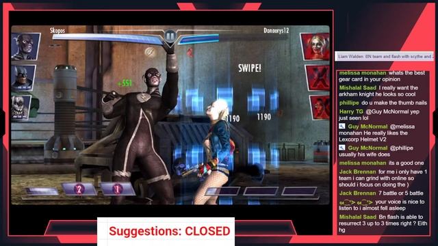 iOS #1 MP player taking your team requests LIVE - Injustice Mobile смотреть онлайн