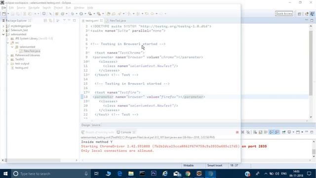 Cross Browser and Parallel testing in TestNG смотреть онлайн
