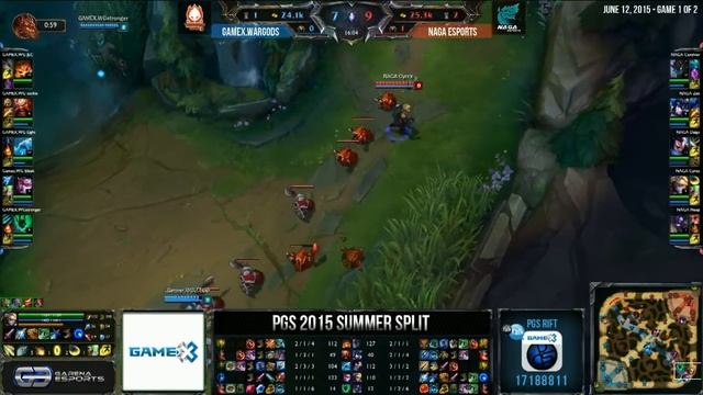 PGS 2015 SUMMER SPLIT GROUP STAGE W4D1 - WG VS NAGA смотреть онлайн
