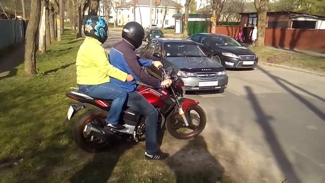 Прокатил маму на китайском мотоцикле hors f160 150 куб. см смотреть онлайн