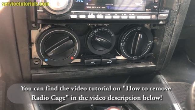 TUTORIAL: How to remove / replace manual AC heater control unit panel (HVAC) VW Golf Mk4, Jetta Bor смотреть онлайн