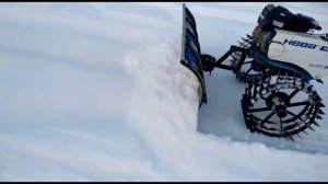 Самодельный снеговой отвал к мотоблоку Нева МБ2