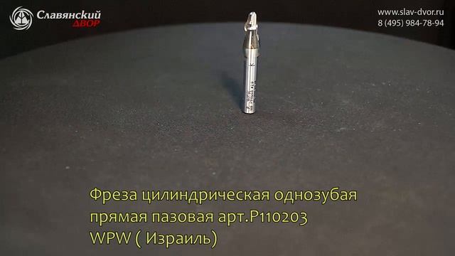 Фреза цилиндрическая однозубая прямая пазовая арт.P110203 смотреть онлайн